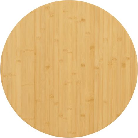 Tischplatte Ø60x4 cm Bambus