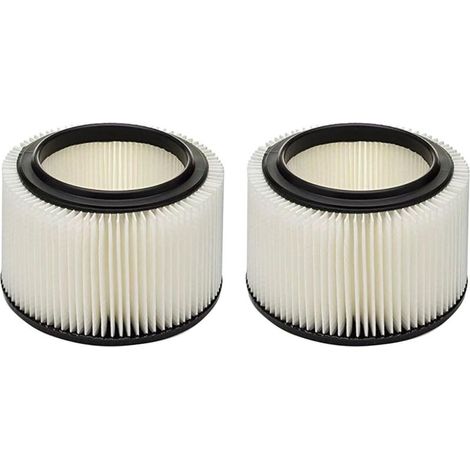 Filtre pour aspirateur eau et poussière compatible avec les aspirateurs d'atelier Craftsman 17810/917810, remplacement pour aspirateurs de 3 et 4 gallons, lot de 2
