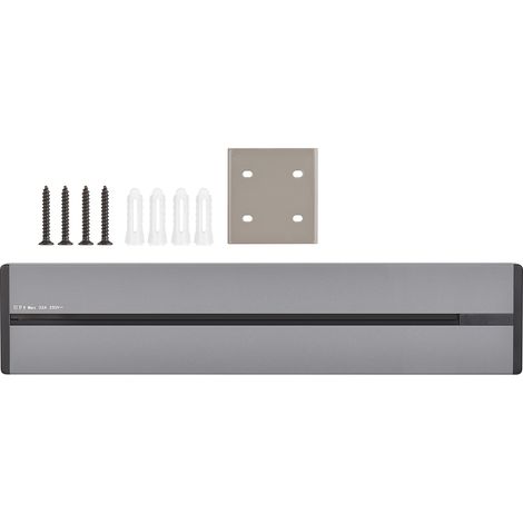 Système de rail de prise électrique amovible Rallonge murale mobile haute puissance 8 000 W Bande sans fil Rail coulissant Compartiment de gestion des câbles pour les projets de rénovation domiciliair (1/5)