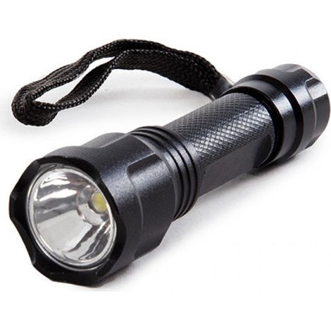 Torcia Elettrica 100Lm 6000ºK LED Nero 40.000H [HO-LL-100L-B] (1/2)