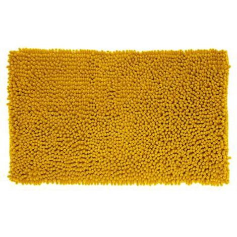 Tapis de Salle De Bain Maxi "Chenille" 50x80cm Jaune