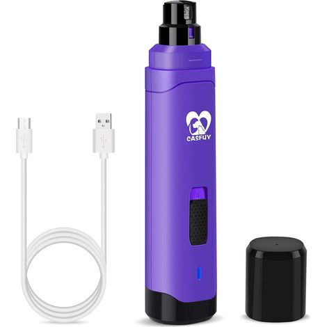 Lime à Ongle Chien - Coupe-Ongles électrique Rechargeable à 2 Vitesses pour Animaux de Compagnie toilettage et lissage des Pattes indolores pour Petits Chiens de Taille Moyenne Chats (1/5)