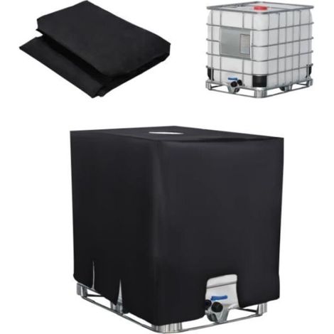 IBC 1000L Tank Cover, Water Reservoir Tarp, UV and Dust Resistant for Rainwater Harvesting with Cap.