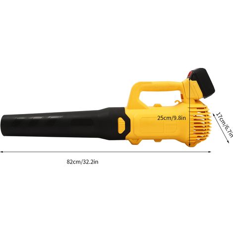 Cordless Air Leaf Blower with 2x12Ah Battery, Electric Jobsite Blower 2 speed mode  Powerful for Garden Lawn Care Leaf Blowing,Snow Removal ,Car Computer Dust Cleaner (1/5)