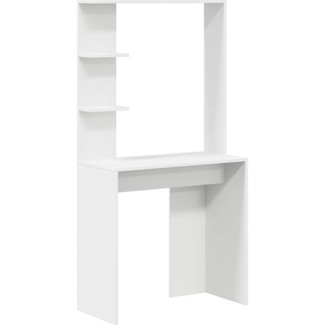 Maison Exclusive - Schreibtisch mit Regal Weiß 78,5 x 37 x 154,5