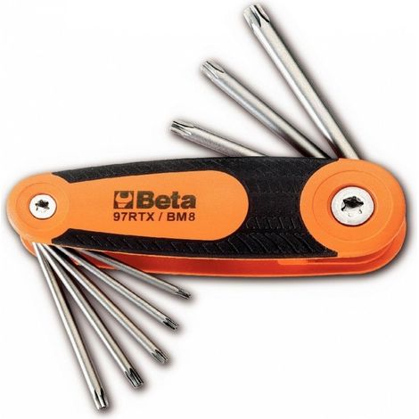 BETA - SERIE 8 CHIAVI MASCHIO PIEGATE TORX ART 97RTX/BM8