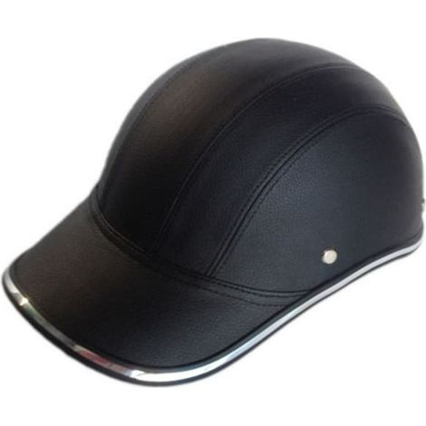 Demi-casque de moto/baseball avec sangle réglable et coupe-vent, protection de la tête 1 (1/5)