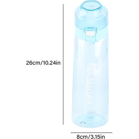Auslaufsichere Sport-Trinkflasche mit Strohhalm, tragbar und mit Tragegurt ausgestattet, ideal für Camping und Fitness. (1/5)