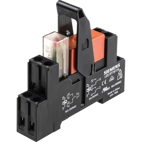 Relais d'interface 24V c.c., 2 RT, montage Enfichable, série LZS ( Prix pour 1 )