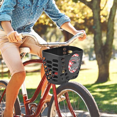 Niedlicher Fahrrad- und Rollerkorb für Kinder, schwarz (1/5)