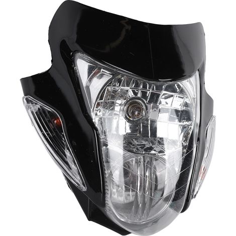 Cache-phare de moto en forme de crâne pour un champ de vision plus lumineux et plus large, une protection contre la lumière et un carénage de phare. (1/5)