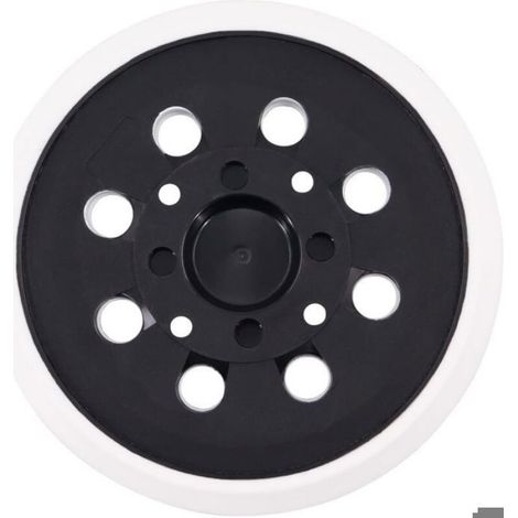 Plateau de ponage 125 mm pour Bosch PEX 300/400 AE – Système crochet et boucle – 8 trous d’aération pour aspiration poussière (1/5)