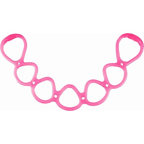 Anello elastico per stretching e resistenza, adatto per allenamenti a casa e in palestra (rosa)