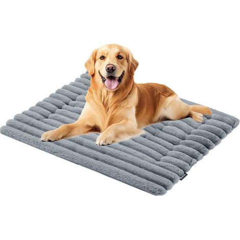 Tapis pour chien, coussin pour chat, doux, confortable et facile d'entretien, convient à de nombreux animaux, y compris les chats et les chiens (61 x 45 cm, gris) (1/5)