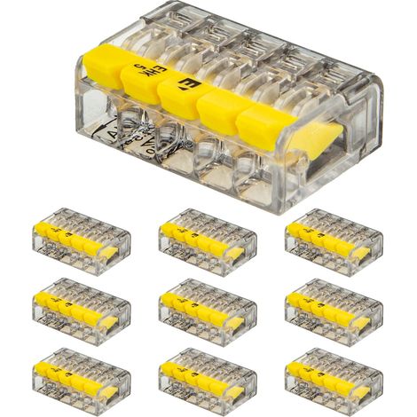 ELTROPA Steckklemme (10 Stück) Typ EHK - Klemme für 5 flexible & Massivleiter 0,2 bis 2,5 mm² (1/3)