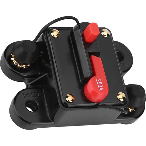 Disjoncteur 250A 12V pour voiture bateau moto camping-car audio stéréo, protection fusible réarmable (1/5)