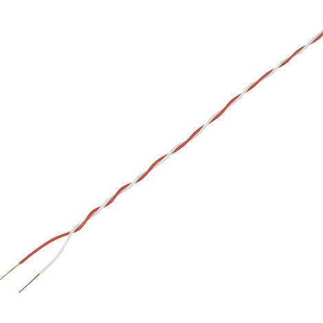 TRU COMPONENTS 1567408 Schaltdraht 2 x 0.28 mm² Rot, Weiß 20 m