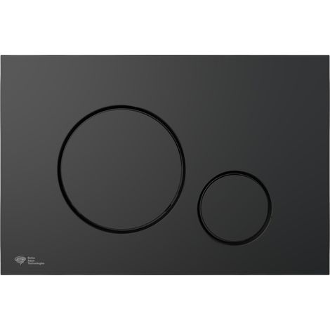 Plaque de commande WC – SATAT68 – Double touche – Rinçage mécanique – Finition noir mat – Compatible réservoirs Swiss Aqua Technologies (1/5)