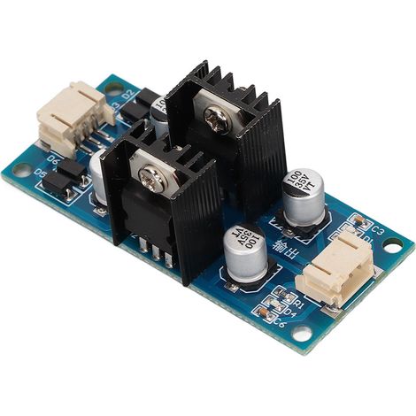 Spannungsreglermodul mit dualer positiver und negativer Stromversorgung, Gleichrichtung und Filtervorstufe eines 12V-Leistungsverstärkers (1/5)