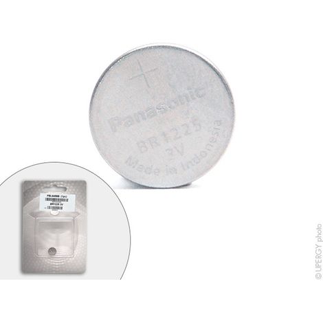 pile bouton - lithium - br1225 - panasonic - 3 volts - 48mah - enix energies pbl6458b (1/3)