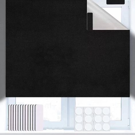 Tende oscuranti portatili - 150x240 cm, copertura temporanea opaca per finestre con velcro e nastro adesivo - Ideali per il noleggio (1/5)