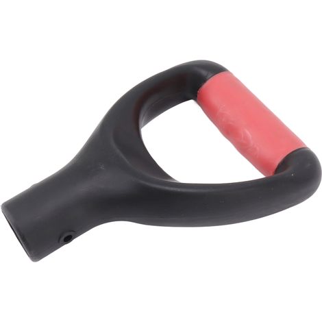 Manche de pelle de 3,2 cm, design ergonomique, pelle multifonctionnelle robuste avec poignée en D pour creuser et ratisser, outil blanc (1/5)