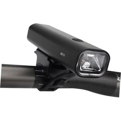 LED-Fahrradscheinwerfer – USB-Fahrradlicht – Mehr Sicherheit beim Radfahren – 400 Lumen – 12 x 5 x 4 cm – Schwarz (1/5)