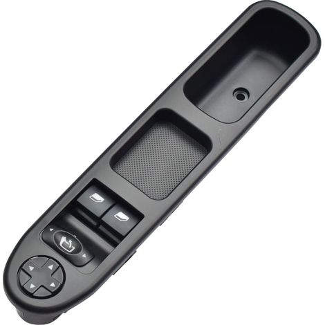 6554.QA Interrupteur principal de lève-vitre électrique avant gauche pour Peugeot 207 207SW 207CC (Noir) (1/5)