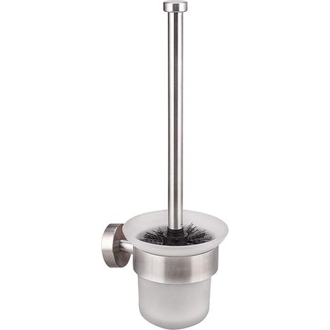 Wandmontierter WC-Bürstenhalter, WC-Becken aus Glas mit Halter – inklusive Montagezubehör (1/5)