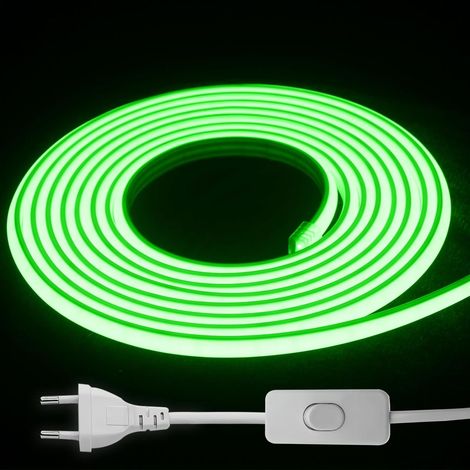 Rubans LED Type Externe 220V - Bande de Lumière de Perles LED Mise en Évidence, Étanche IP65, Pour le Jardin et la Décoration Intérieure. (Bleu, 2m) (1/5)