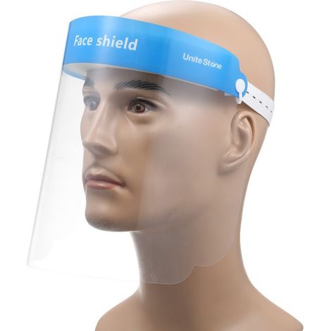 VISIERE ANTI-GOUTTELETTES ANTI-BUÉE ANTI-POUSSIÈRE ÉCRAN FACIAL PROTECTION TETE BOUCHE NEZ (1/5)