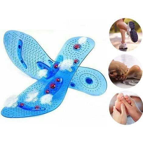 Semelles orthopédiques magnétiques transparentes, respirantes, désodorisantes, anti-transpirantes, semelles de massage confortables pour hommes et femmes, anti-fasciite, soulagent les douleurs au talo (1/5)