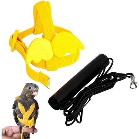 1 Harnais,Laisse réglable,Coton,Pour perroquets,Petits oiseaux,Extérieur