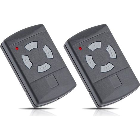 Lot de 2 Telecommande pour Hörmann 40,685MHz Boutons Gris Compatible avec Hormann HSM4-40 HSE2-40 HS4-40 HSE4-40 Télécommande Porte de Garage (1/5)
