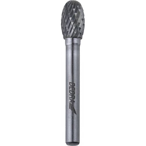 DEDRA - Fresa a gambo ovale 10x16mm, gambo 6mm - per fresature di precisione