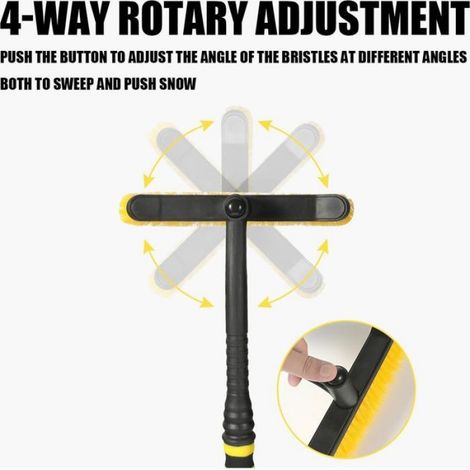 Brosse À Neige - Grattoir À Glace Extensible Et Détachable - Pour Pare-Brise Voiture - 1 Pièce (1/5)