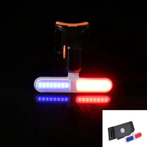 Ultrahelle LED-Fahrradlampe, Vorder- und Rücklicht für Rennräder, Mountainbikes, Fahrräder – Bones – Warnung (1/4)