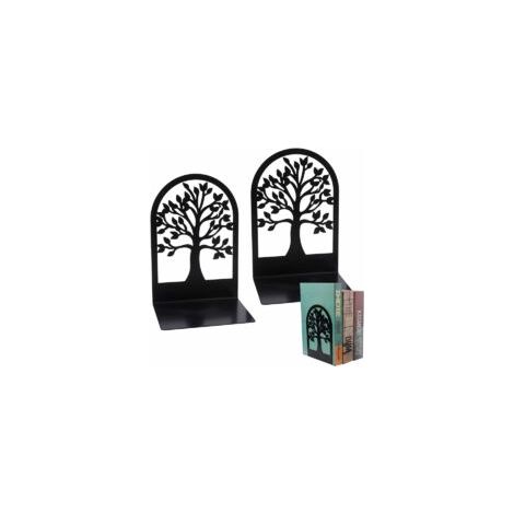 Serre-livres décoratifs en métal lourd, 1 paire de serre-livres noirs pour étagère, supports de livres, serre-livres, porte-dossiers, étagère invisible pour bibliothèque scolaire, bureau à domicile (1/5)