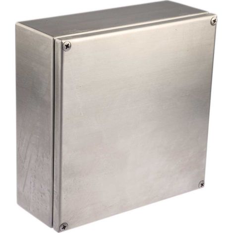 Boitier de raccordement en Acier inoxydable 200 x 200 x 80mm, IP66 ( Prix pour 1 ) (1/4)