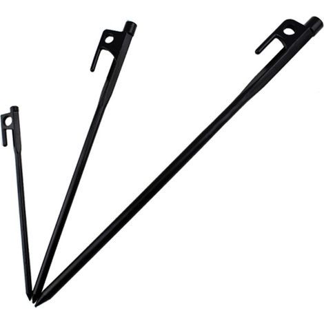 30 cm lange Zeltnägel mit Haken, Campingheringe, leichte Befestigungsnägel fürs Campen (1/5)