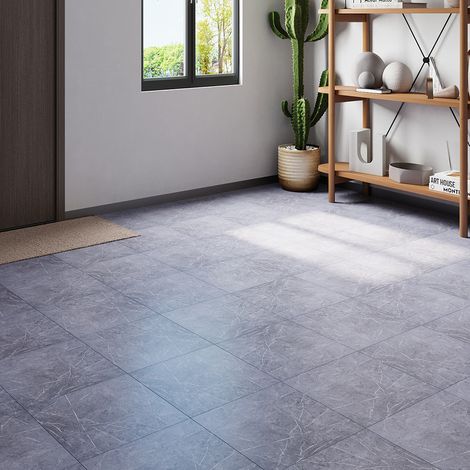 24Pcs Marble Texture Self-adhesive PVC Flooring Tile (1/5)