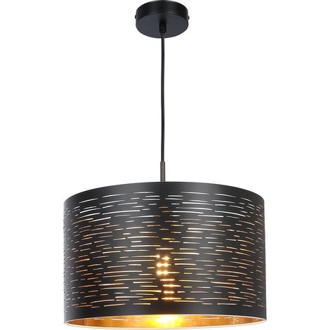 Globo - lámpara colgante - Tunno - negro - metal - Ø 38cm - E27 - (1/3)