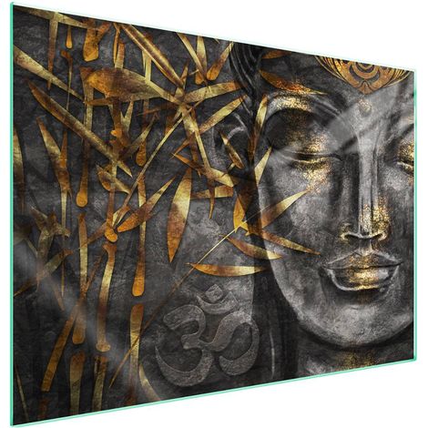 Plaque de protection en verre pour poêle 70x52 Face (1/5)