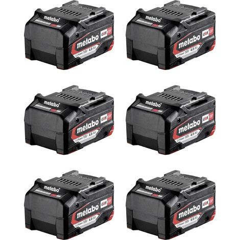 Paquete de 6 baterias Li-Ion 18V 4Ah METABO - 625151000 (1/2)