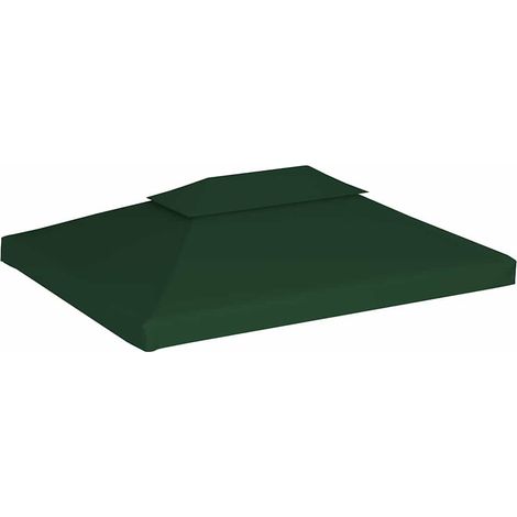 Recouvrement de remplacement d'auvent, Design moderne, Recouvrement pour Marquise, 310 g/m² 3 x 4 m Vert OIB8719E (1/5)