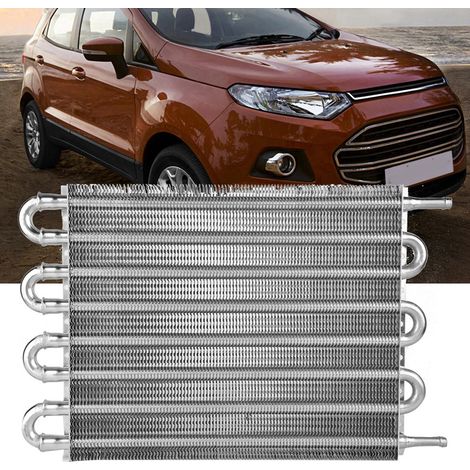 8-reihiger ferngesteuerter Getriebeölkühler-Satz, Wandlerkühler für Automatik-/Schaltgetriebe, Aluminium, Schwarz, Universal (1/5)