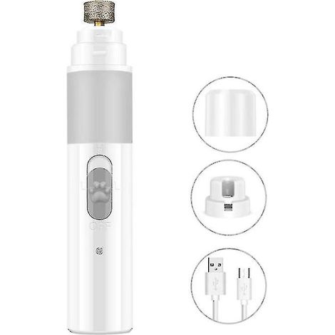 Coupe-ongles pour animaux - Coupe-ongles électrique de qualité supérieure avec disque de meulage diamanté, rechargeable et portable (1/4)