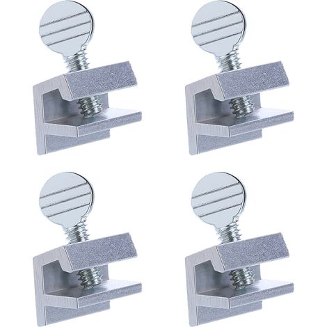 4 Serrures pour Fenêtres Coulissantes en Aluminium – Serrures de sécurité pour fenêtres coulissantes horizontales métalliques (Lot de 4) (1/5)