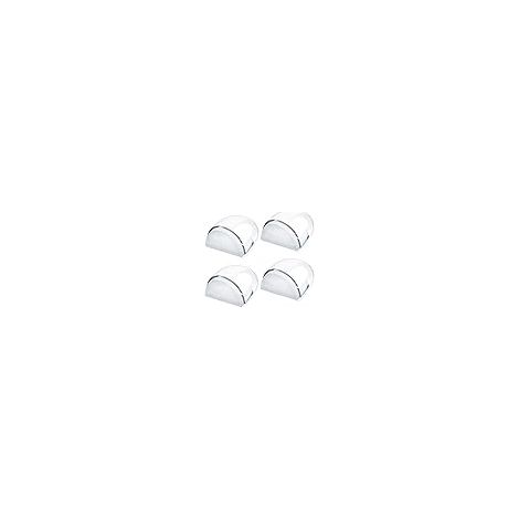 Arrêts de Portes, [Lot de 4] Arrêts et Butées de Porte Transparentes Stop-Porte Adhésif au Sol et Parquet, Butoirs de Porte Protection (1/5)