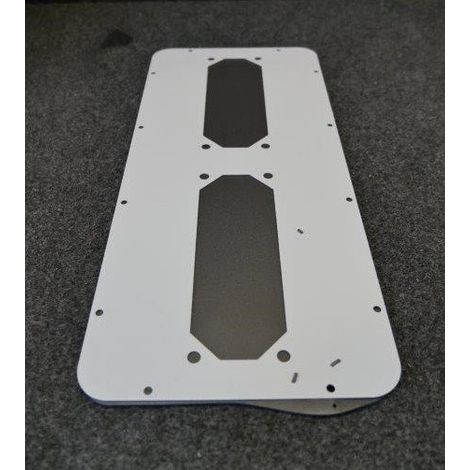 Plaque passe câbles 2xFL21 pr S3D acier 495x220mm PanelSeT Accessoires